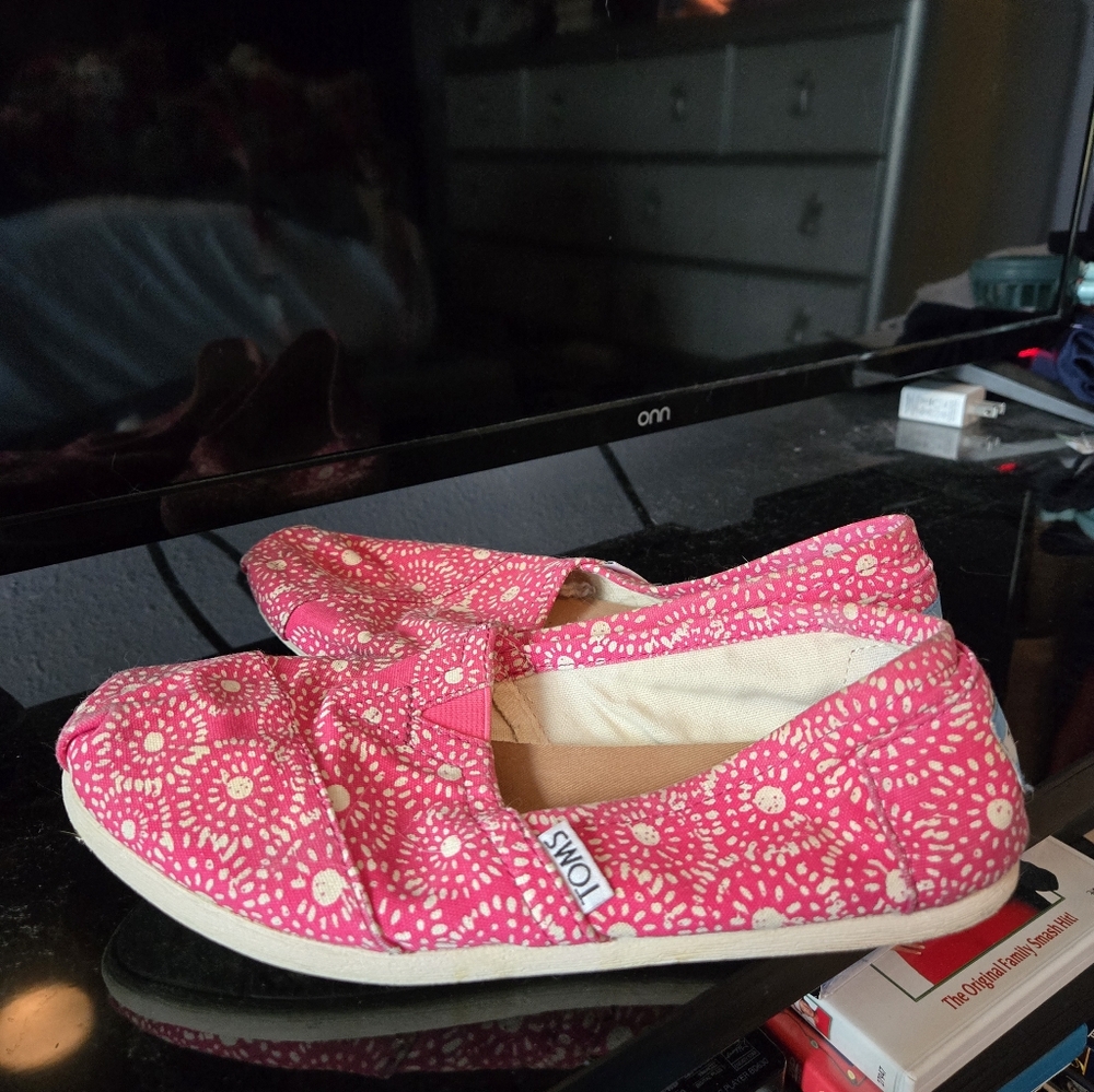 TOMS Pink Slip-On Shoes